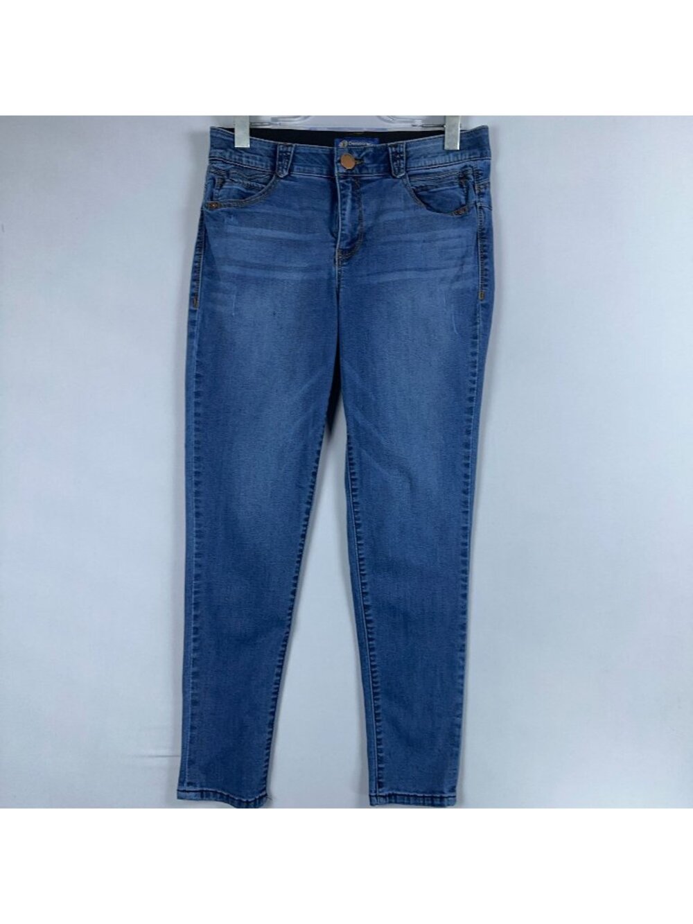 Democracy Ab Solution Jeans Womens Size 10 Blue Skinny Mid Rise Medium Wash